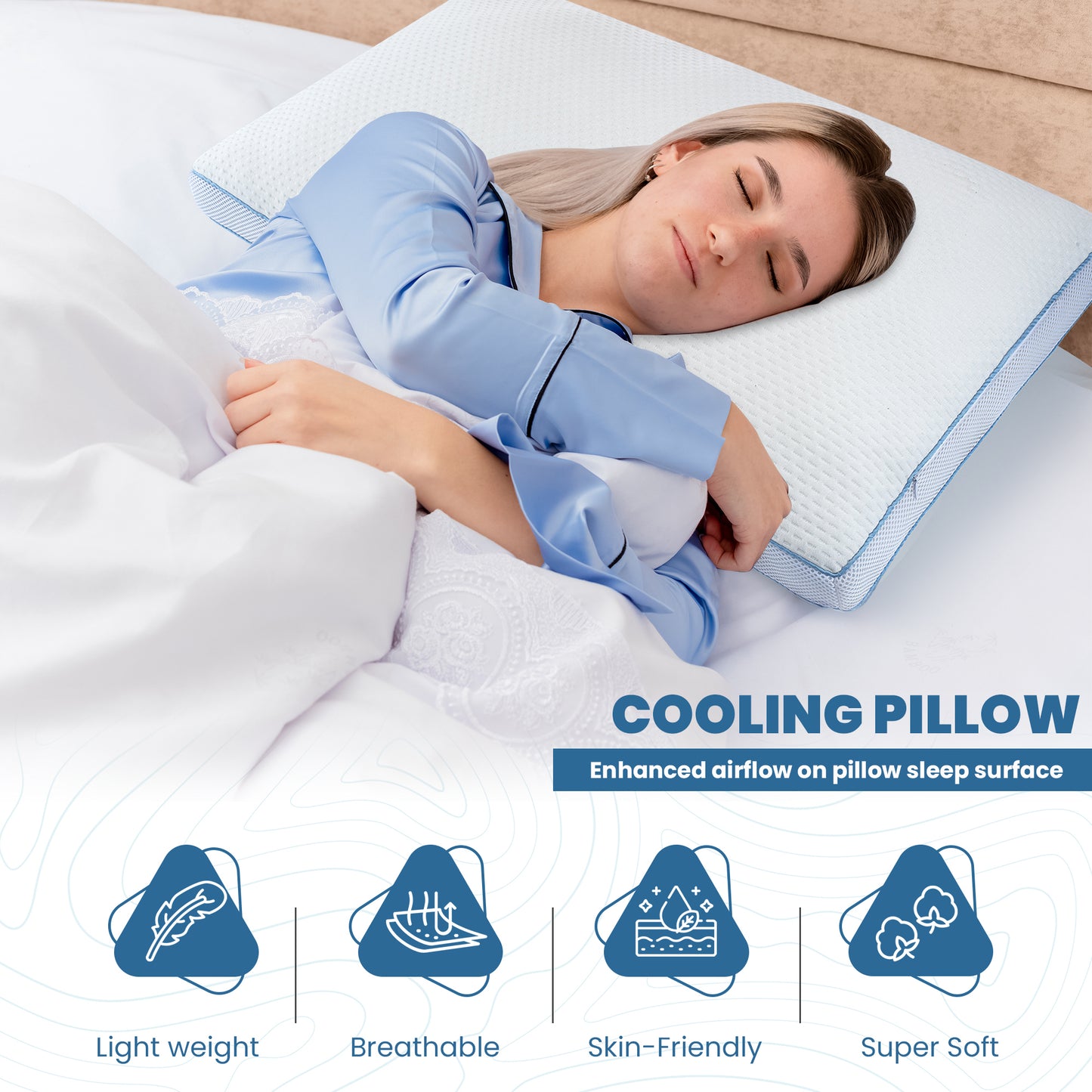 CoolBreeze Airflow Pillow - 1 Pack