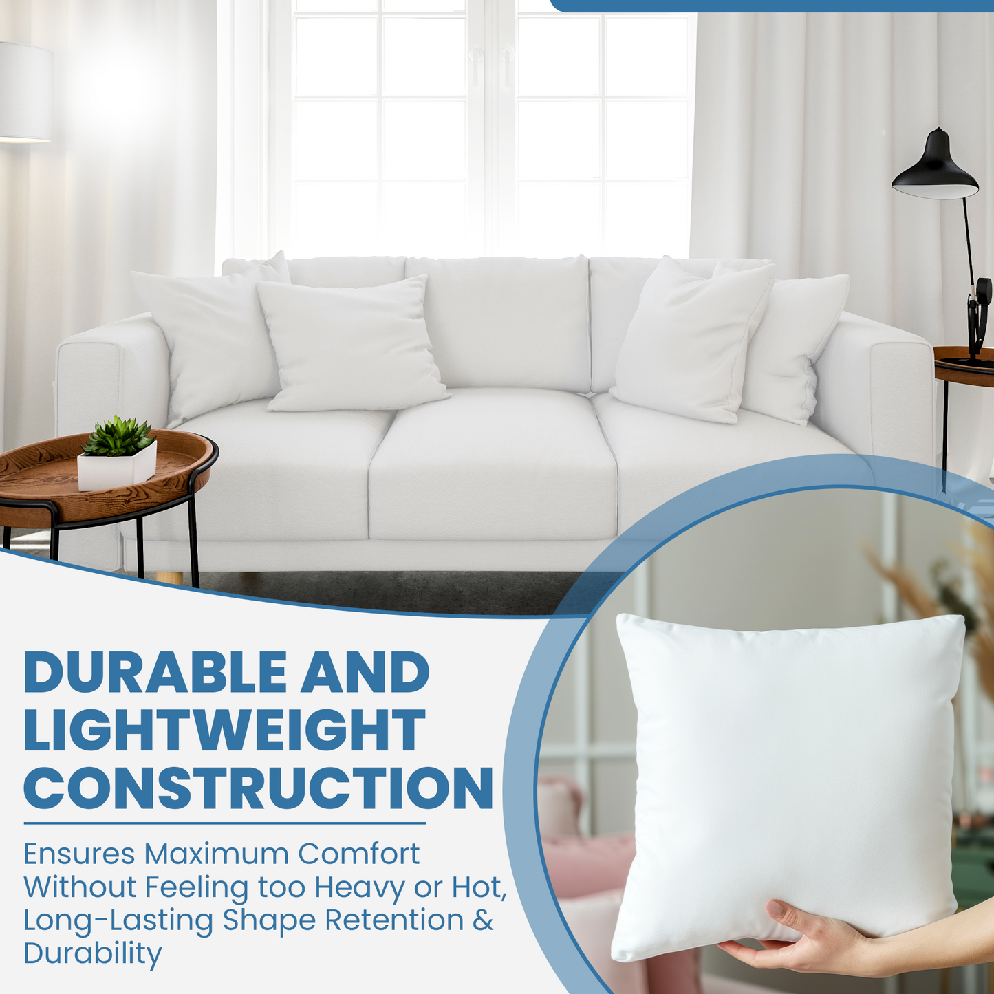 Premium Cushion Inserts - 2 Pack