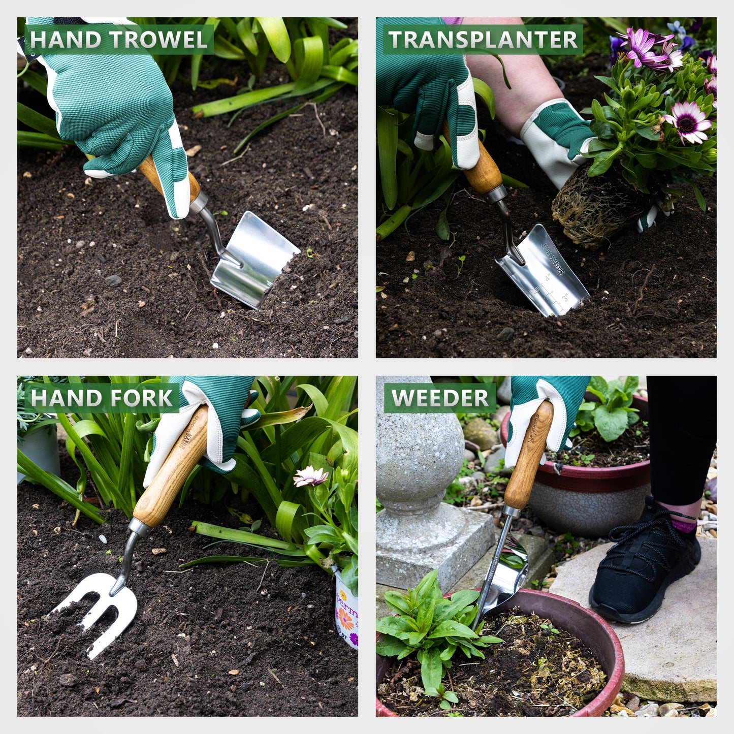 Kingswood Green 4 Pieces Garden Tool Set