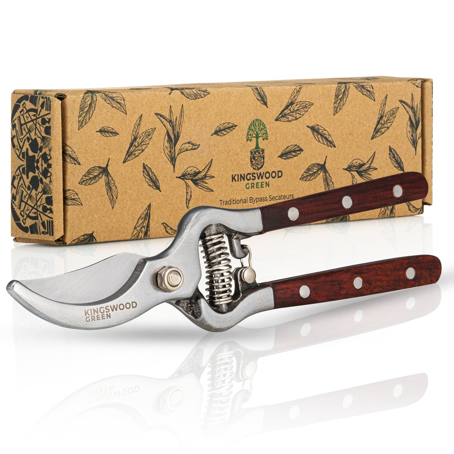 Kingswood Green Traditional Bypass Secateurs